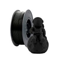 filamento-pla-negro-1-75mm-1kg Bobina de filamento PLA Negro de 1.75mm y 1kg para impresora 3D, material termoplástico ecológico de gran rigidez y acabado uniforme.