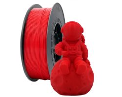 filamento-pla-rojo-1-75mm-1kg Bobina de filamento PLA Rojo de 1.75mm y 1kg para impresora 3D, material termoplástico ecológico de gran rigidez y tono rojo vivo uniforme.