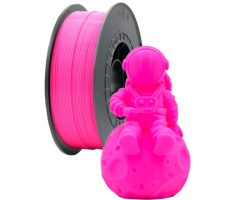 filamento-pla-rosa-fluorescente-1-75mm-1kg Bobina de filamento PLA Rosa Fluorescente de 1.75mm y 1kg para impresora 3D, material termoplástico ecológico de gran rigidez y tono flúor ultrabrillante uniforme.