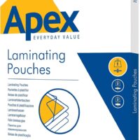 fundas-plastificar-fellowes-apex-a3-75-micras Pack de 100 fundas para plastificar Fellowes Apex A3 de 75 micras transparentes con acabado brillo