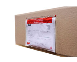 Apli Pack de 100 Sobres Porta Documentos 240 x 140 x 20 mm - Adhesivo en el Dorso - Texto en 3 Idiomas