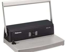 Fellowes Metal 50 Encuadernadora Manual A4 de Espiral Metalico - Perfora hasta 12 Hojas - Encuaderna hasta 450 Hojas