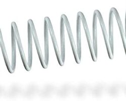 Fellowes Pack de 100 Espirales Metalicas 6mm - Hasta 20 Paginas - Color Blanco