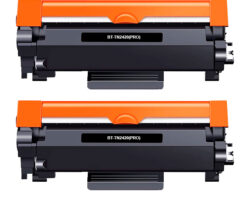 Pack de dos cartuchos de tóner compatible Brother TN2420 Negro de alta capacidad para impresoras láser