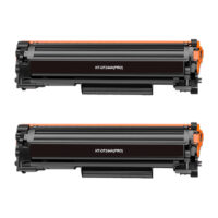 Pack de 2 cartuchos de tóner compatibles HP CF244A (44A) negro para impresoras LaserJet Pro M15 y M28