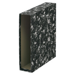 09141 Dohe Archinovo Funda para Archivador de Palanca Formato Folio - Color Negro Jaspeado