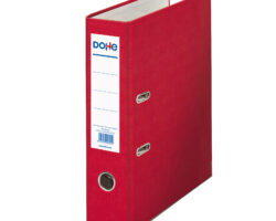 Archivador genérico de palanca Dohe de color rojo para almacenamiento de documentos en formato folio