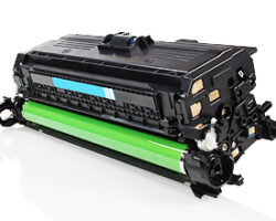 TCartucho de tóner compatible HP CE341A, CE741A y CE271A color azul cian