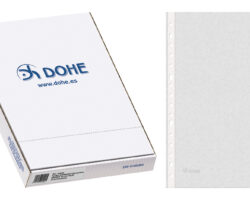 Dohe Caja de 100 Fundas Multitaladro Premium - Formato Folio - 16 Perforaciones - Transparentes