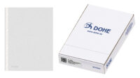 Dohe Caja de 100 Fundas Multitaladro Premium - Formato A4 - 16 Perforaciones - Transparentes