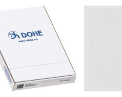 Dohe Caja de 100 Dossiers Uñero Basic - Tamaño Folio - Transparente