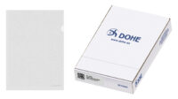 Dohe Caja de 100 Dossiers Uñero Basic - Tamaño A4 - Transparente