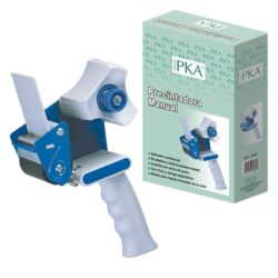 precintadora-manual-dohe-pka-cuchilla-acero Precintadora manual Dohe PKA con mango ergonómico y cuchilla de acero en color gris y azul