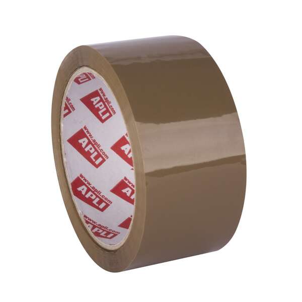 precinto-acrilico-apli-marron-brillante-pp Precinto acrílico Apli marrón de 48mm en polipropileno brillante para embalaje de cajas