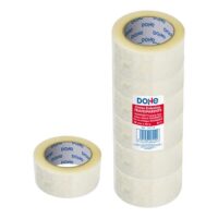 pack-6-precintos-polipropileno-dohe-transparente Pack de 6 rollos de precinto de polipropileno Dohe transparente para embalaje y cajas