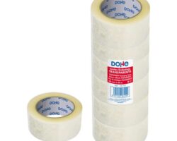 Pack de 6 rollos de precinto de polipropileno Dohe transparente para embalaje y cajas