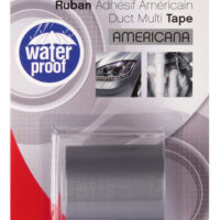 13678_1 Apli Cinta Americana Multiusos - 50mm x 5m - Resistente al Agua y a la Intemperie - Adhesivo Fuerte y Duradero - Gris