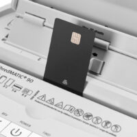 35090-16180_5 Dahle ShredMATIC 90 Destructora de Papel Automatica 23L con Ruedas - Destruye hasta 90 Hojas por Carga - Corte en Particulas - Apta para Papel y Tarjetas