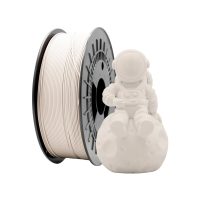 filamento-petg-blanco-1-75mm-1kg Bobina de filamento PETG Blanco de 1.75mm y 1kg para impresora 3D, material termoplástico técnico de gran resistencia y tono blanco puro brillante.