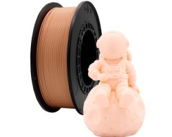 Bobina de filamento PLA Melocotón Claro de 1.75mm y 1kg para impresora 3D, material termoplástico ecológico de gran rigidez y acabado uniforme.