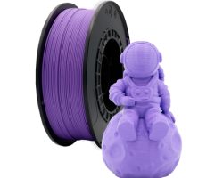 Bobina de filamento PLA Morado Claro de 1.75mm y 1kg para impresora 3D, material termoplástico ecológico de gran rigidez y tono lila uniforme.