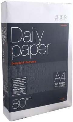 Folios Daily Paper Papel A4 80gr. 210x297mm (500 Hojas) Blanco