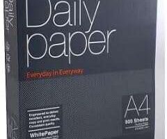 Paquete de papel multifunción Daily Paper A4 de 80 gramos y 500 hojas blancas para impresoras láser e inkjet