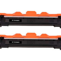 Pack de 2 cartuchos de tóner compatibles Brother TN1050 Negro para impresoras láser monocromo.