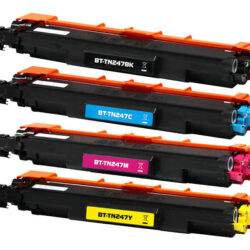 Pack de 4 cartuchos de tóner compatible Brother TN247 (Negro, Cyan, Magenta, Amarillo) para impresoras láser color