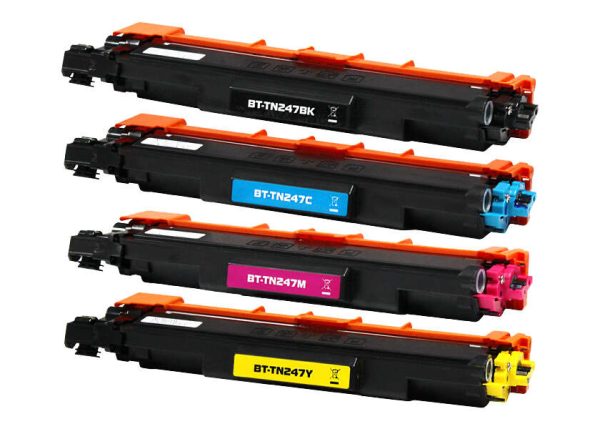 pack-4-toner-compatibles-brother-tn247-tn243-cmyk Pack de 4 cartuchos de tóner genéricos compatibles Brother TN247 de colores Negro, Cyan, Magenta y Amarillo para impresoras Brother HL-L3230CDW MFC-L3750CDW