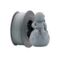 filamento-petg-gris-1-75mm-1kg Bobina de filamento PETG Gris de 1.75mm y 1kg para impresora 3D, material termoplástico técnico de gran resistencia y acabado técnico uniforme.