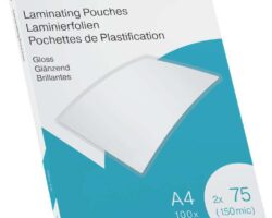 Ibico Caja de 100 Laminas de Plastificar Gloss A4 75 Micras