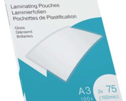 Ibico Caja de 100 Laminas de Plastificar Gloss A3 75 Micras