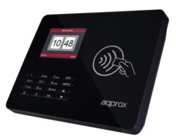 Lector biométrico Approx para control de presencia y acceso con huella dactilar, tarjeta RF y teclado PIN
