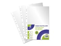 BI329155 Bismark Pack de 10 Fundas Multitaladro Tamaño Folio 80 Micras