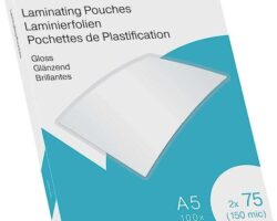 Ibico Caja de 100 Laminas para Plastificar Gloss A5 75 Micras