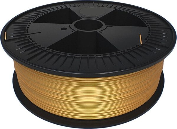 Bobina de filamento PLA Glitter Oro de 1.75mm y 1kg para impresora 3D, material termoplástico ecológico con acabado brillante y efecto purpurina