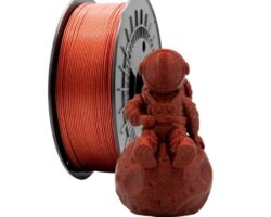 Filamento 3D PLA GLITTER - Diametro 1.75mm - Bobina 1kg - Color Rojo