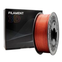 Filamento 3D PLA GLITTER - Diametro 1.75mm - Bobina 1kg - Color Rojo