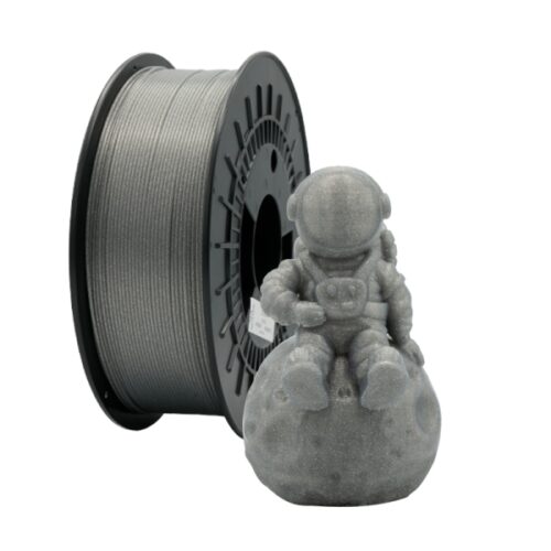 Filamento 3D PLA GLITTER - Diametro 1.75mm - 1kg - Plata