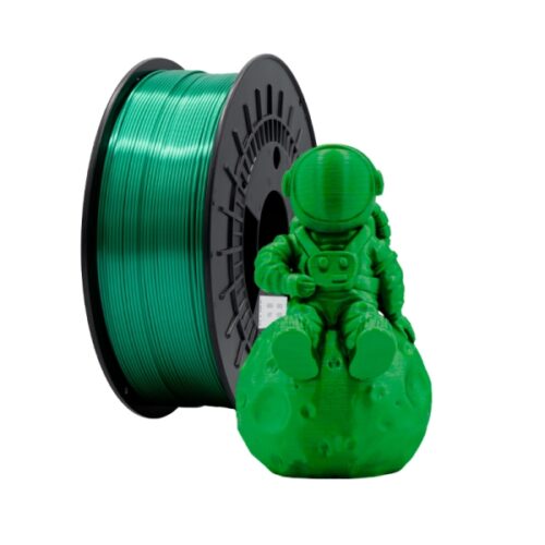 Filamento 3D PLA SILK - Diametro 1.75mm - Bobina 1kg - Verde