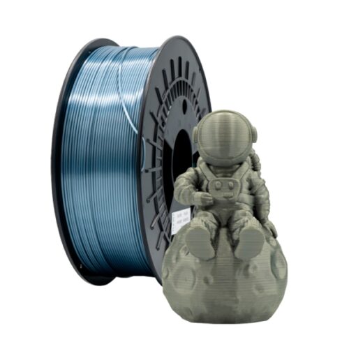 Filamento 3D PLA SILK - Diametro 1.75mm - Bobina 1kg - Plata