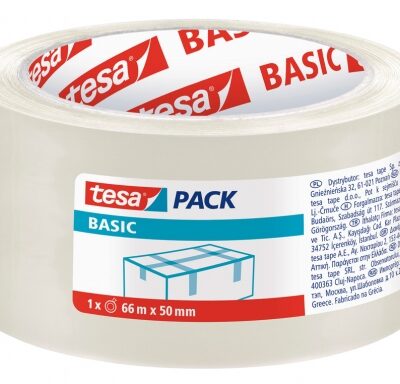 Tesa Basic Precinto de Embalar 50mm x 66 Metros – Polipropileno – Transparente
