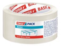 Precinto de embalar Tesa Basic transparente de 50mm con adhesivo ecológico libre de disolventes