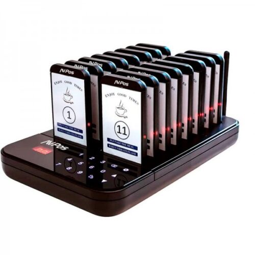 AVPos AVP-AC-T16 Avisador de Clientes - Base de Carga - 16 Unidades - 350/500m Alcance - 200 Mah