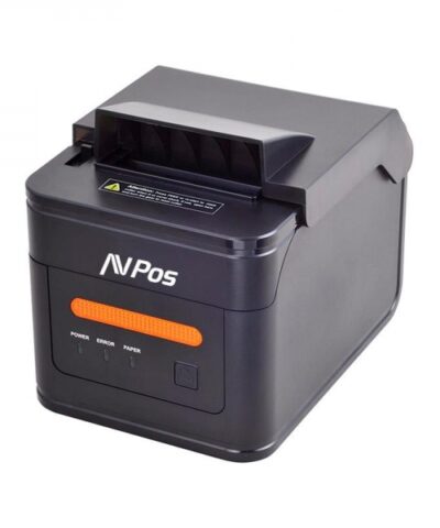 AVPos AVP-K46V Impresora Termica Tickets de Cocina K46V – Avisador Luz y Acustico – Cubierta Resistente Agua, Aceite y Polvo – USB, Serie y LAN – Color Negro