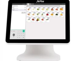 AVPos TPV K5000 Aluminio 15 Tactil Blanco - I7 - 8Gb Memoria - SSD 128gb - VGA y HDMI - Color Blanco