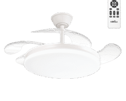 Ventilador de Techo LED 59W 6980LM CCT DC Ultra Silencioso con Mando a Distancia y Palas Retráctiles Verano / Invierno