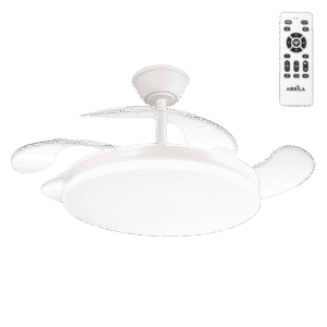 Ventilador de Techo LED 59W 6980LM CCT DC Ultra Silencioso con Mando a Distancia y Palas Retráctiles Verano / Invierno