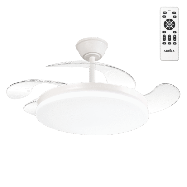 Ventilador de Techo LED 59W 6980LM CCT DC Ultra Silencioso con Mando a Distancia y Palas Retráctiles Verano / Invierno